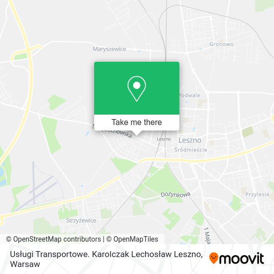 Usługi Transportowe. Karolczak Lechosław Leszno map