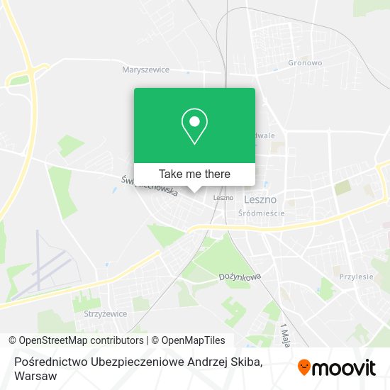 Pośrednictwo Ubezpieczeniowe Andrzej Skiba map