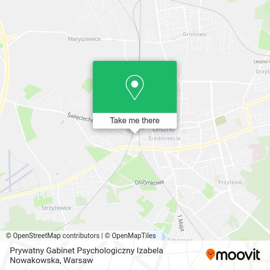 Prywatny Gabinet Psychologiczny Izabela Nowakowska map