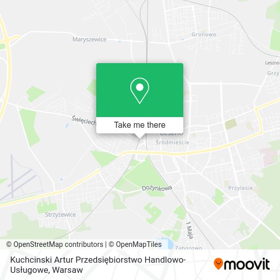 Kuchcinski Artur Przedsiębiorstwo Handlowo-Usługowe map