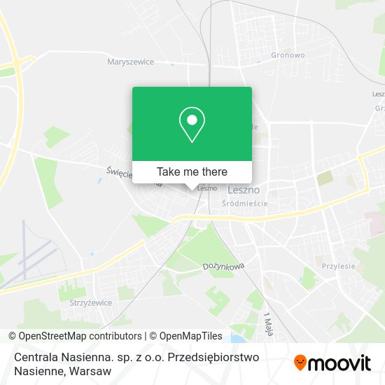 Centrala Nasienna. sp. z o.o. Przedsiębiorstwo Nasienne map