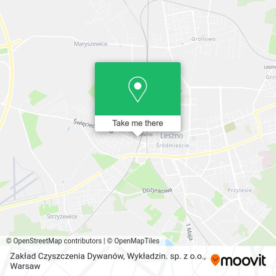 Карта Zakład Czyszczenia Dywanów, Wykładzin. sp. z o.o.