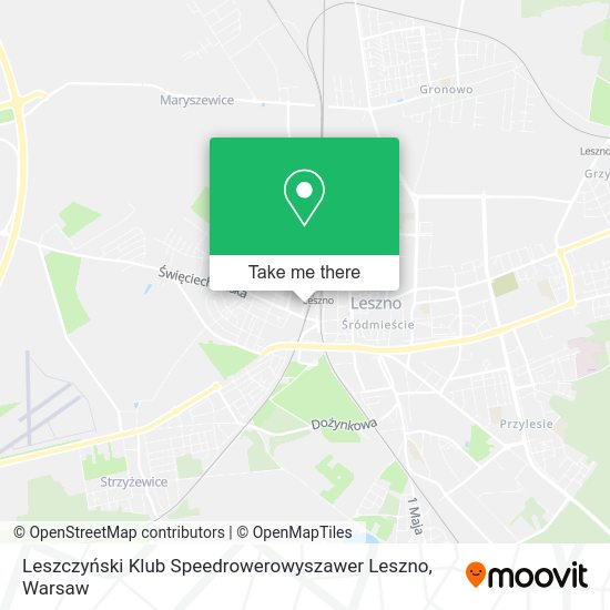 Карта Leszczyński Klub Speedrowerowyszawer Leszno