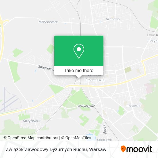 Związek Zawodowy Dyżurnych Ruchu map