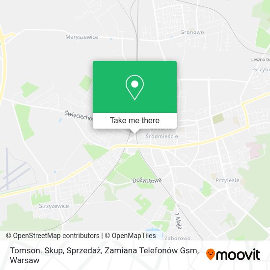 Tomson. Skup, Sprzedaż, Zamiana Telefonów Gsm map