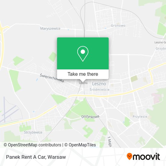 Panek Rent A Car map