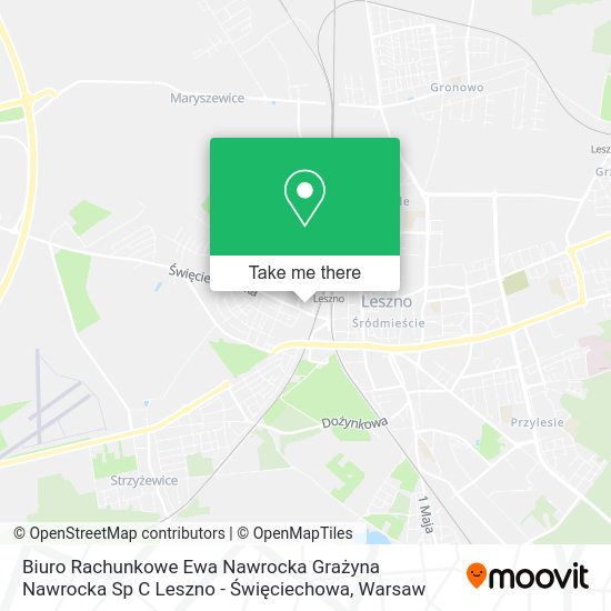 Biuro Rachunkowe Ewa Nawrocka Grażyna Nawrocka Sp C Leszno - Święciechowa map