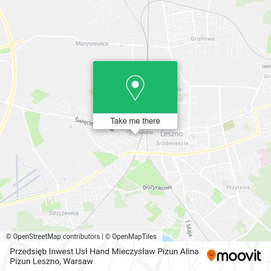 Przedsięb Inwest Usł Hand Mieczysław Pizun Alina Pizun Leszno map