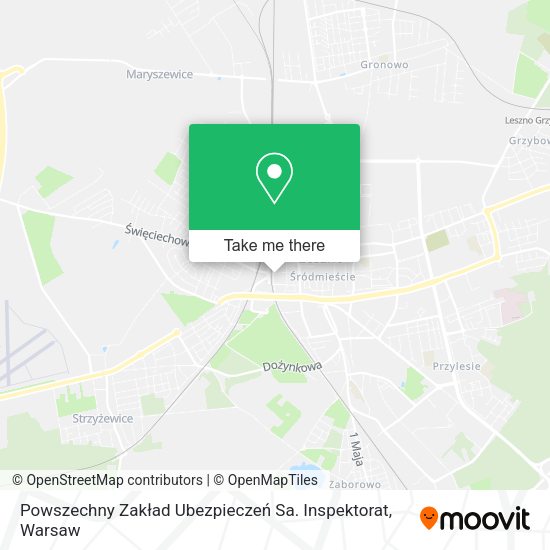 Powszechny Zakład Ubezpieczeń Sa. Inspektorat map