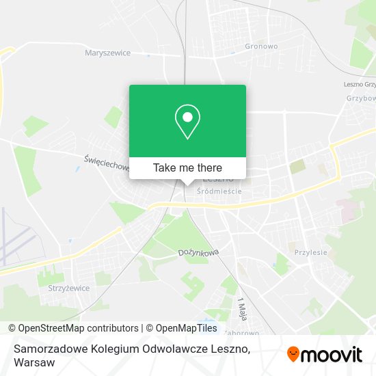 Samorzadowe Kolegium Odwolawcze Leszno map