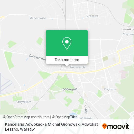 Kancelaria Adwokacka Michal Gronowski Adwokat Leszno map