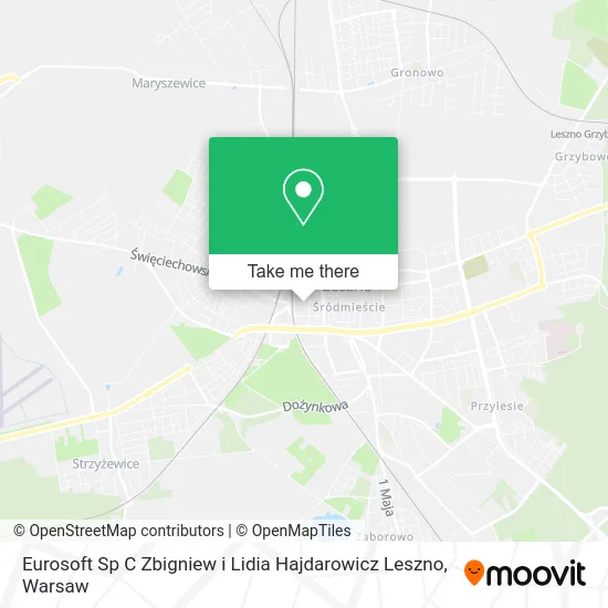 Карта Eurosoft Sp C Zbigniew i Lidia Hajdarowicz Leszno