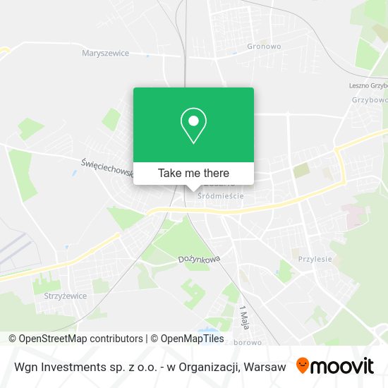 Wgn Investments sp. z o.o. - w Organizacji map