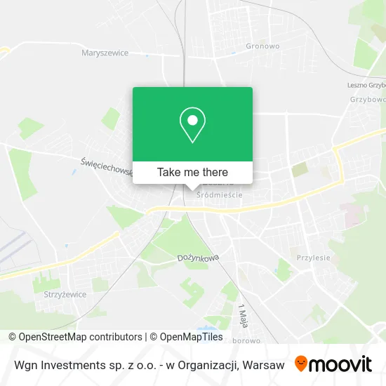 Карта Wgn Investments sp. z o.o. - w Organizacji