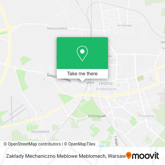 Zakłady Mechaniczno Meblowe Meblomech map