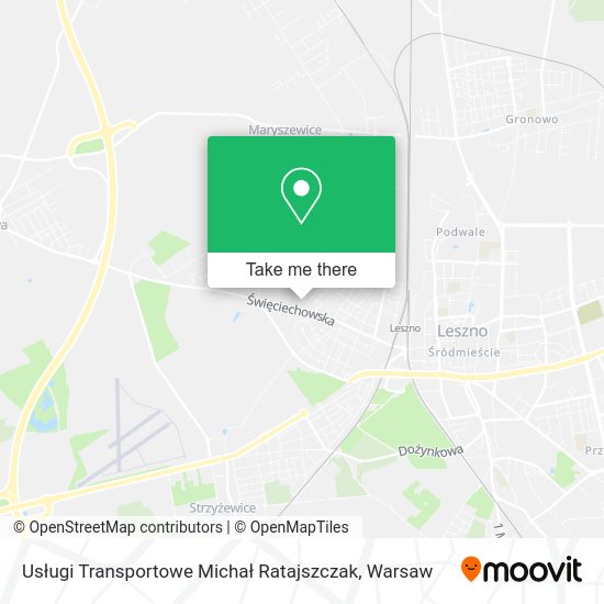 Usługi Transportowe Michał Ratajszczak map