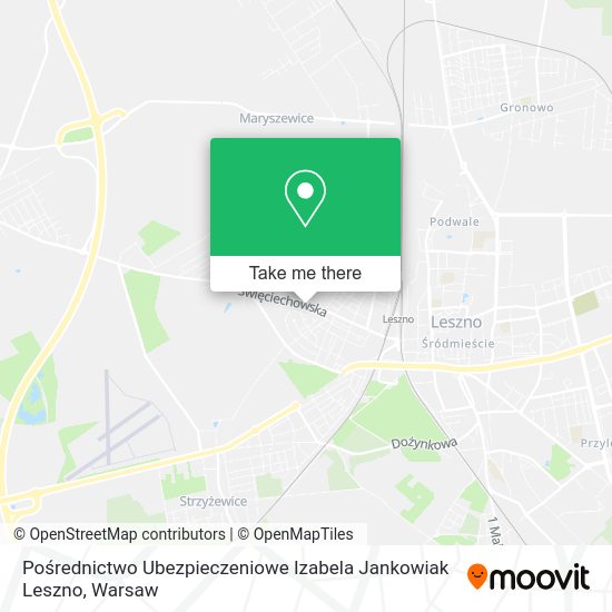 Pośrednictwo Ubezpieczeniowe Izabela Jankowiak Leszno map