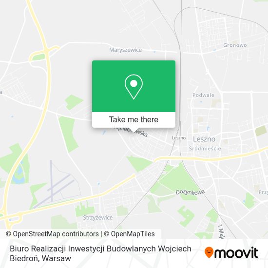 Biuro Realizacji Inwestycji Budowlanych Wojciech Biedroń map