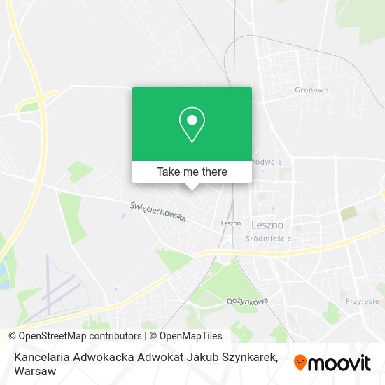 Kancelaria Adwokacka Adwokat Jakub Szynkarek map