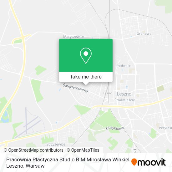 Pracownia Plastyczna Studio B M Miroslawa Winkiel Leszno map