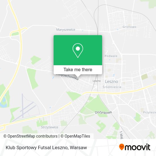 Klub Sportowy Futsal Leszno map