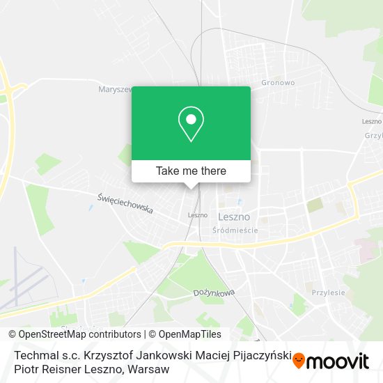 Techmal s.c. Krzysztof Jankowski Maciej Pijaczyński Piotr Reisner Leszno map