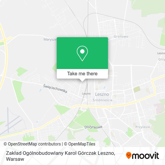 Zakład Ogólnobudowlany Karol Górczak Leszno map