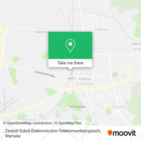 Zespół Szkół Elektroniczno-Telekomunikacyjnych map