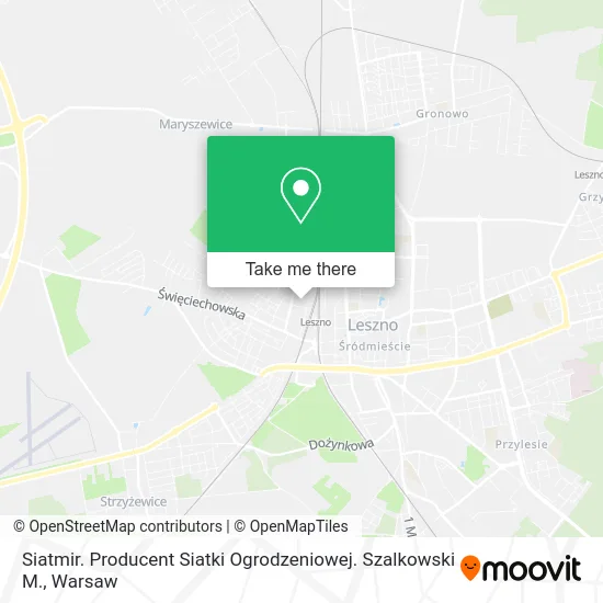 Siatmir. Producent Siatki Ogrodzeniowej. Szalkowski M. map