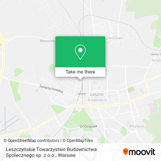 Leszczyńskie Towarzystwo Budownictwa Społecznego sp. z o.o. map