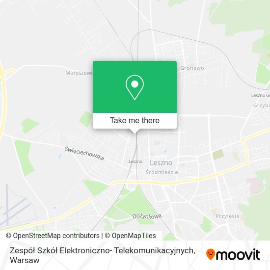 Zespół Szkół Elektroniczno- Telekomunikacyjnych map