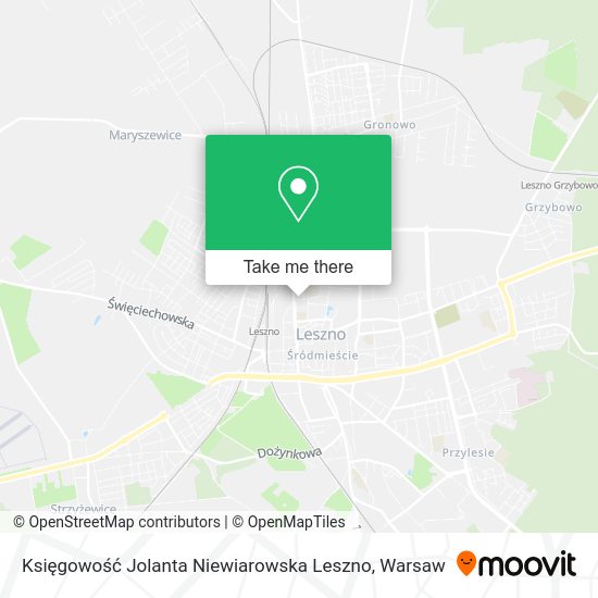 Księgowość Jolanta Niewiarowska Leszno map