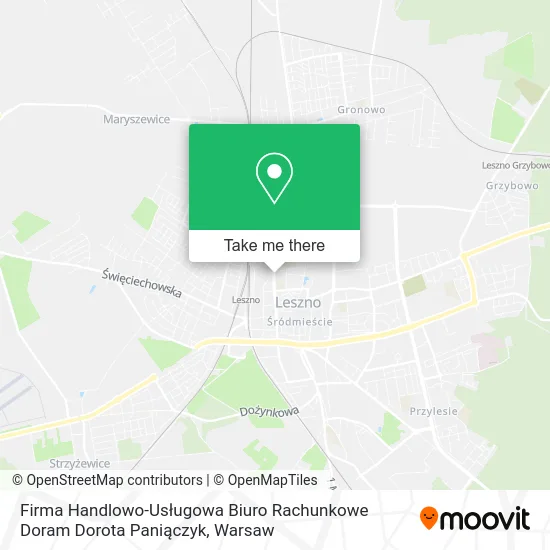 Карта Firma Handlowo-Usługowa Biuro Rachunkowe Doram Dorota Paniączyk