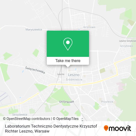 Карта Laboratorium Techniczno Dentystyczne Krzysztof Richter Leszno