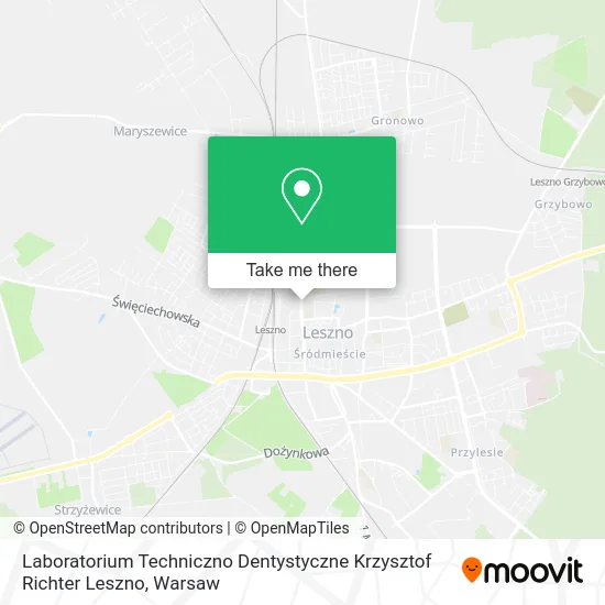 Карта Laboratorium Techniczno Dentystyczne Krzysztof Richter Leszno