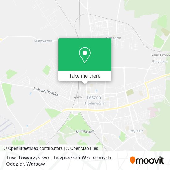 Tuw. Towarzystwo Ubezpieczeń Wzajemnych. Oddział map