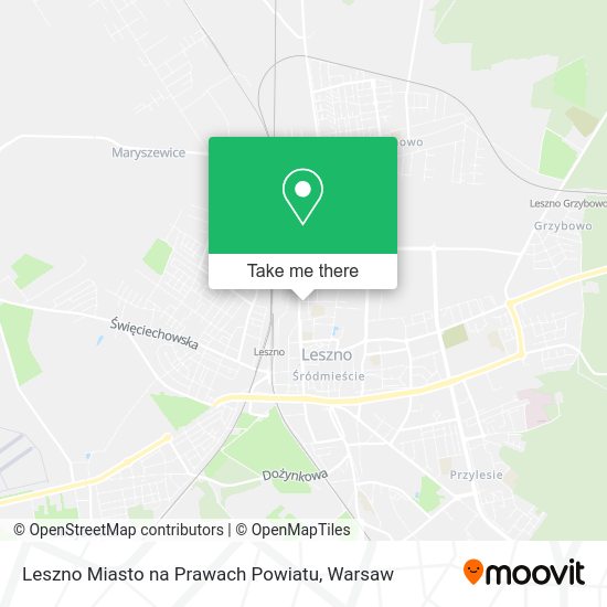 Leszno Miasto na Prawach Powiatu map