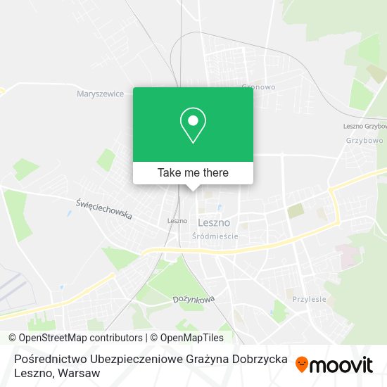 Pośrednictwo Ubezpieczeniowe Grażyna Dobrzycka Leszno map