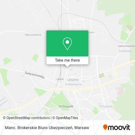 Manc. Brokerskie Biuro Ubezpieczeń map