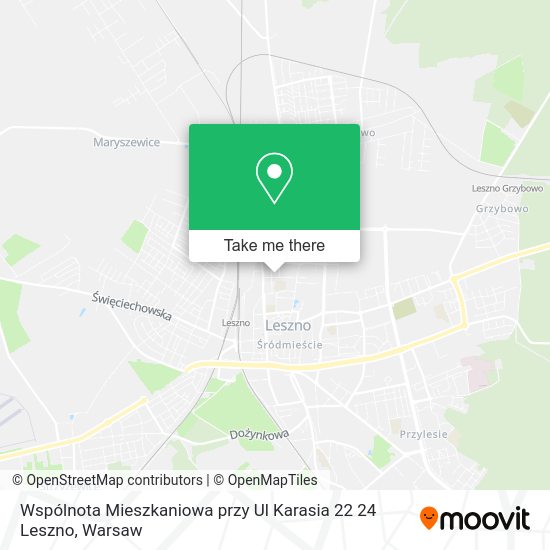 Карта Wspólnota Mieszkaniowa przy Ul Karasia 22 24 Leszno