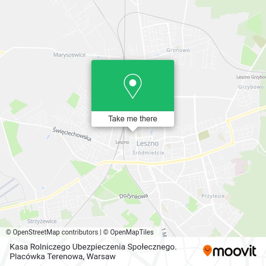 Kasa Rolniczego Ubezpieczenia Społecznego. Placówka Terenowa map