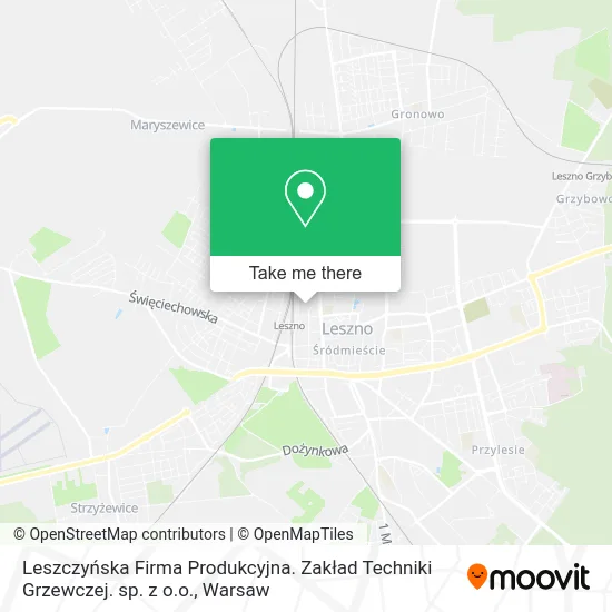 Leszczyńska Firma Produkcyjna. Zakład Techniki Grzewczej. sp. z o.o. map