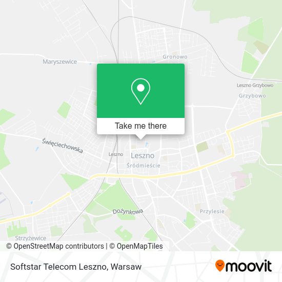 Softstar Telecom Leszno map