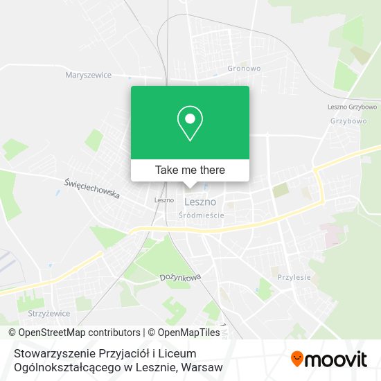 Stowarzyszenie Przyjaciół i Liceum Ogólnokształcącego w Lesznie map