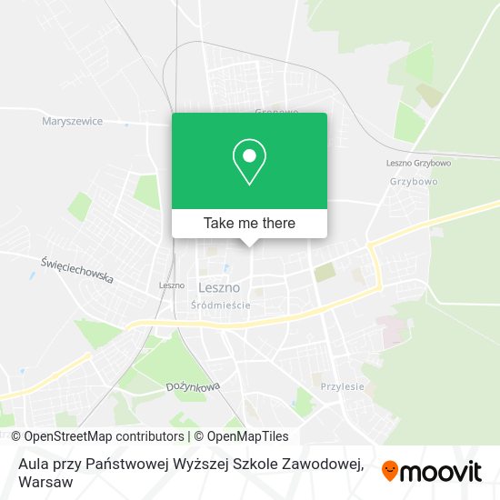 Aula przy Państwowej Wyższej Szkole Zawodowej map