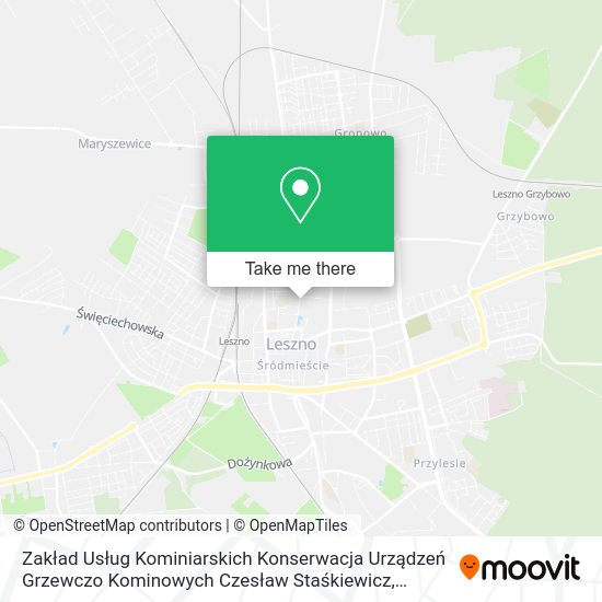 Zakład Usług Kominiarskich Konserwacja Urządzeń Grzewczo Kominowych Czesław Staśkiewicz map