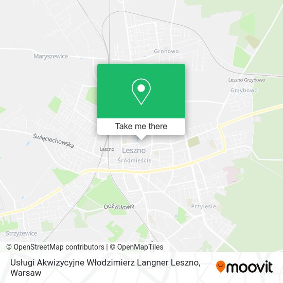 Usługi Akwizycyjne Włodzimierz Langner Leszno map