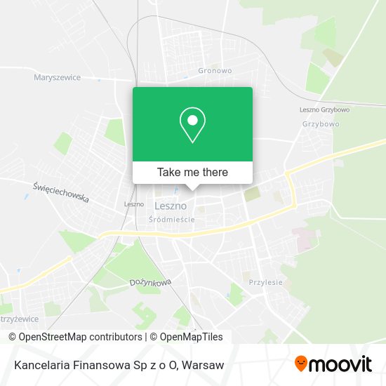 Kancelaria Finansowa Sp z o O map