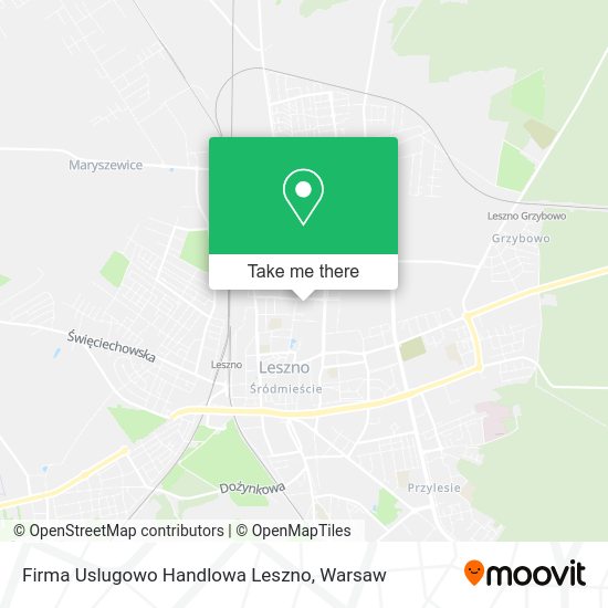 Firma Uslugowo Handlowa Leszno map