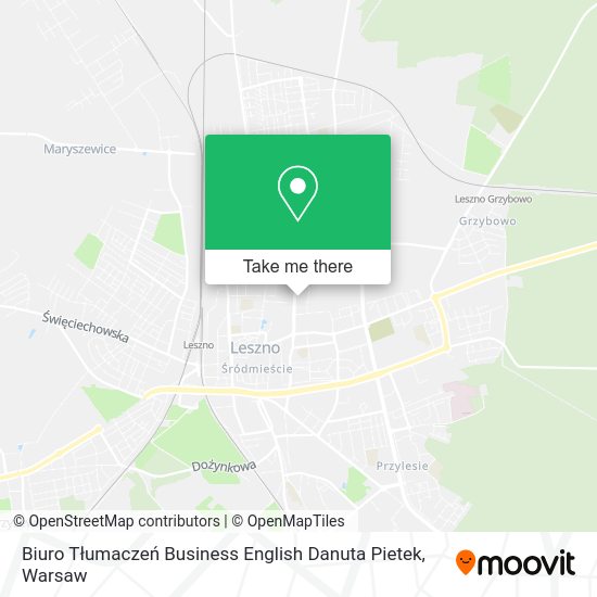 Biuro Tłumaczeń Business English Danuta Pietek map